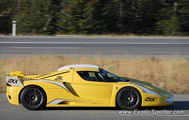 Ferrari FXX spotted in Canmore, Canada