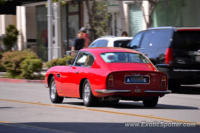 Aston Martin DB6 spotted in Beverly Hills, California
