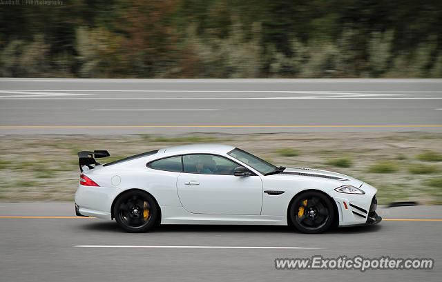 Jaguar XKR-S spotted in Canmore, Canada