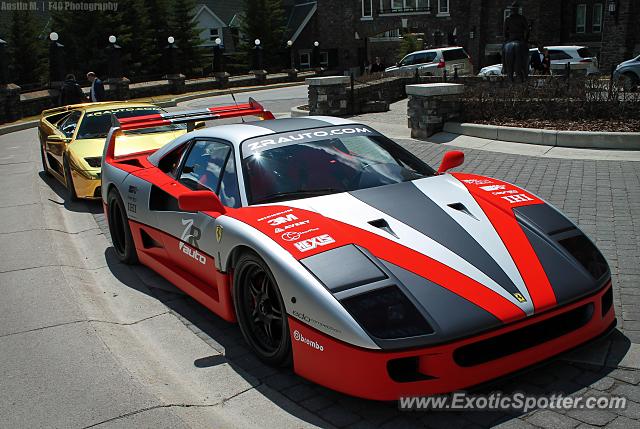 Ferrari F40 spotted in Banff, Canada