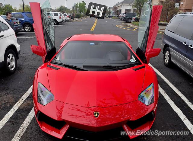 Lamborghini Aventador spotted in Woodcliff Lake, New Jersey