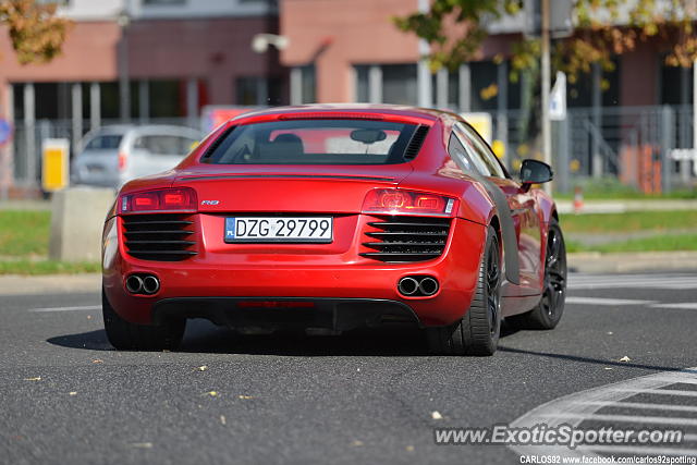 Audi R8 spotted in Warsaw, Poland
