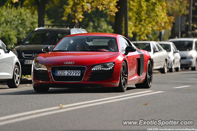 Audi R8 spotted in Warsaw, Poland