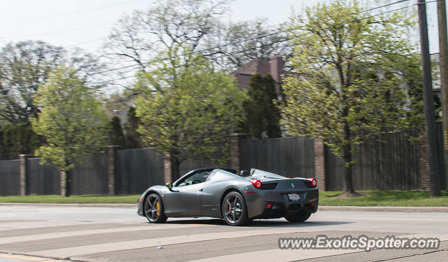 Ferrari 458 Italia spotted in Northbrook, Illinois