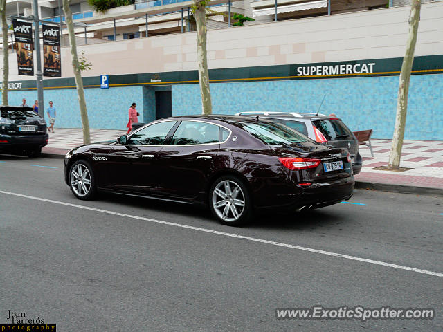 Maserati Quattroporte spotted in Platja d'Aro, Spain