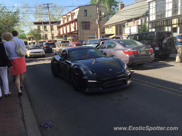 Porsche Cayman GT4 spotted in New Hope, Pennsylvania