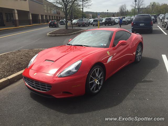 Ferrari California spotted in Doylestown, Pennsylvania