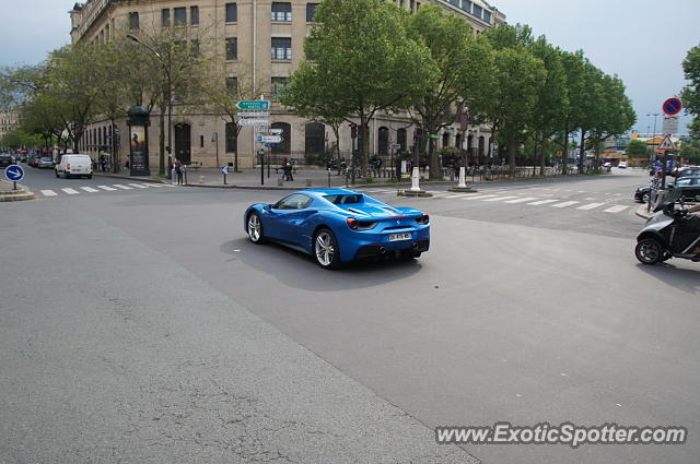 Ferrari 488 GTB spotted in Paris, France