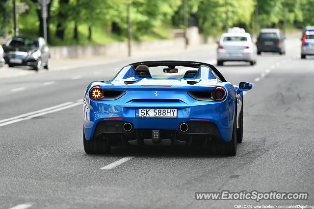 Ferrari 488 GTB spotted in Warsaw, Poland