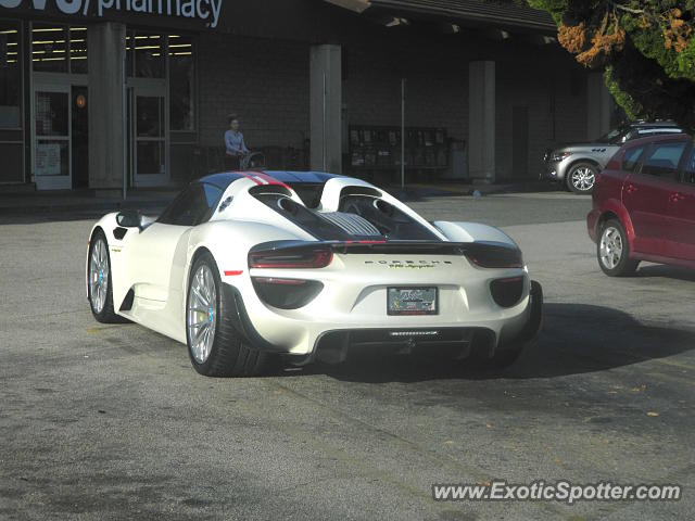 Porsche 918 Spyder spotted in Seaside, California