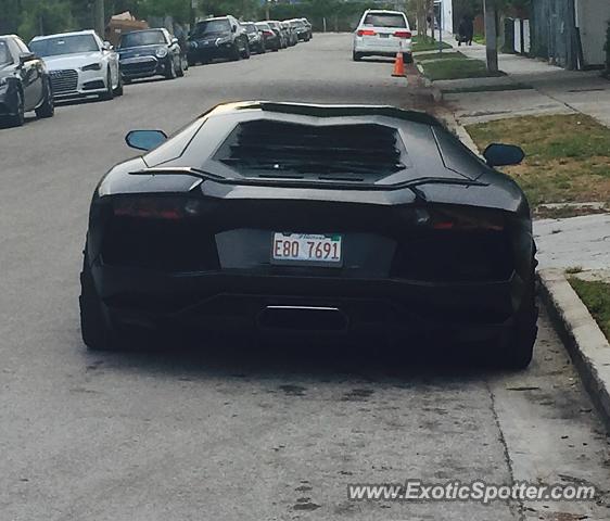 Lamborghini Aventador spotted in Miami, Florida