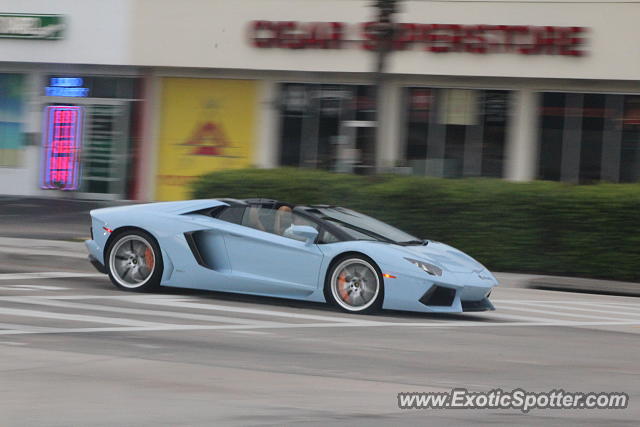 Lamborghini Aventador spotted in Fort Lauderdale, Florida