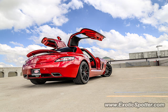 Mercedes SLS AMG spotted in Carmel, Indiana