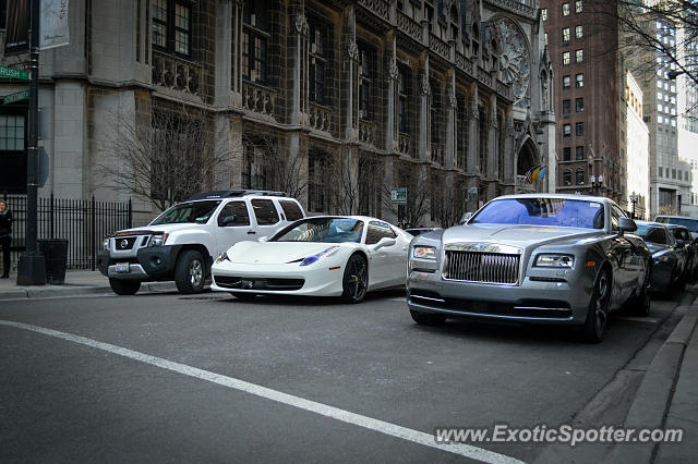 Ferrari 458 Italia spotted in Chicago, Illinois