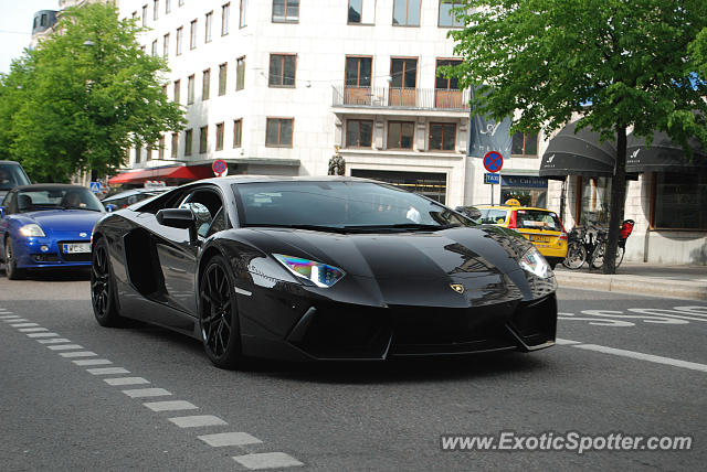 Lamborghini Aventador spotted in Stockholm, Sweden