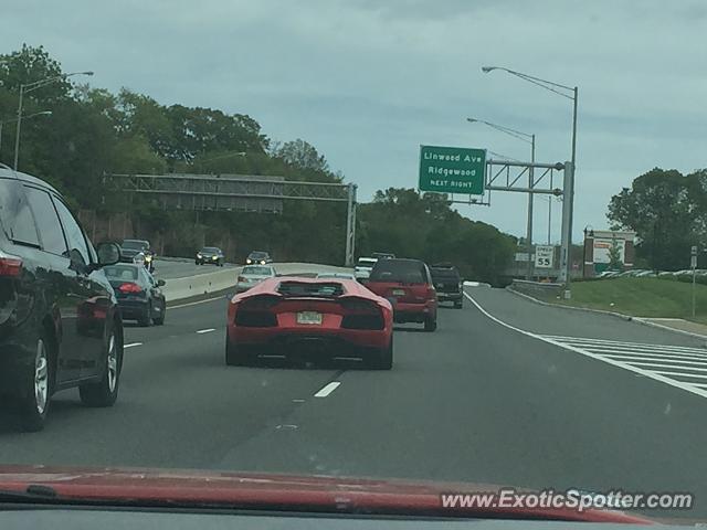 Lamborghini Aventador spotted in Ridgewood, New Jersey