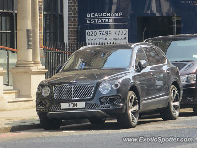 Bentley Bentayga spotted in London, United Kingdom