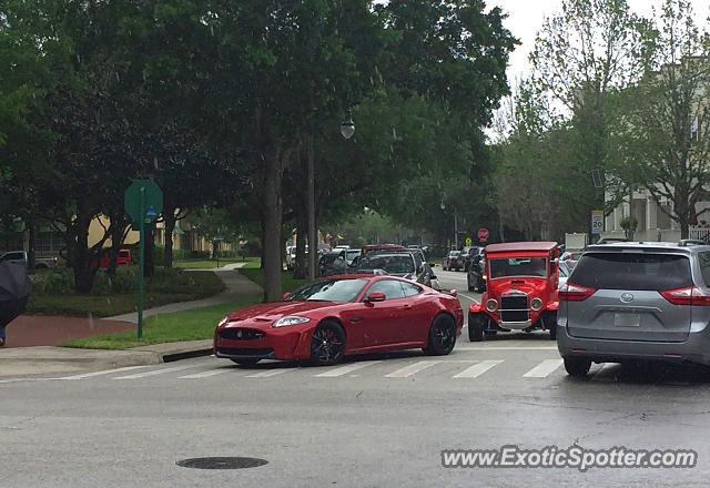 Jaguar XKR-S spotted in Celebration, Florida