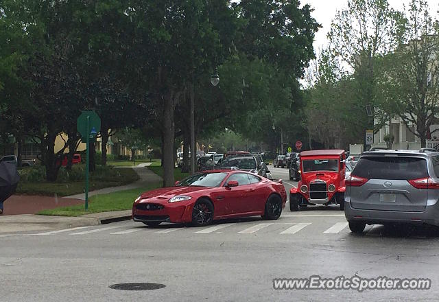 Jaguar XKR-S spotted in Celebration, Florida