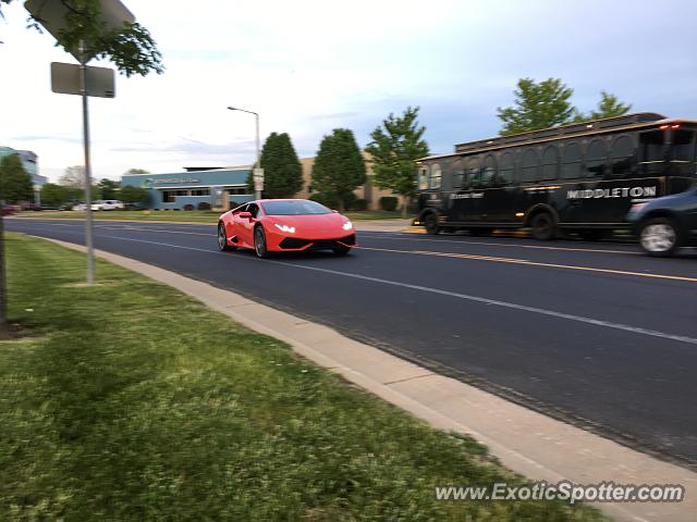 Lamborghini Huracan spotted in Middleton, Wisconsin
