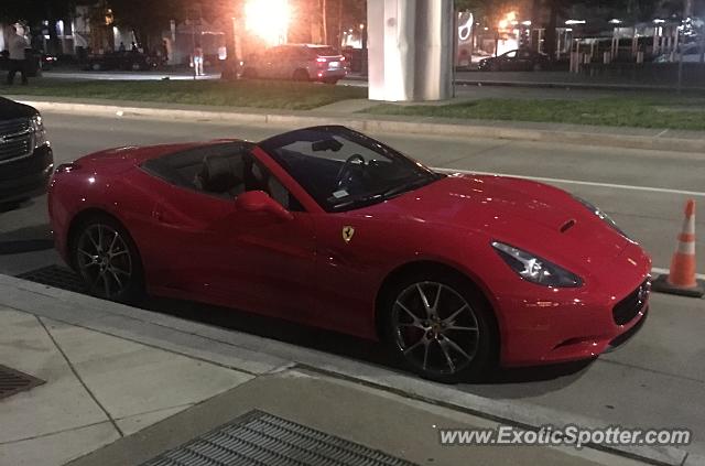 Ferrari California spotted in Pittsburgh, Pennsylvania