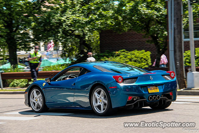Ferrari 458 Italia spotted in Greenwich, Connecticut