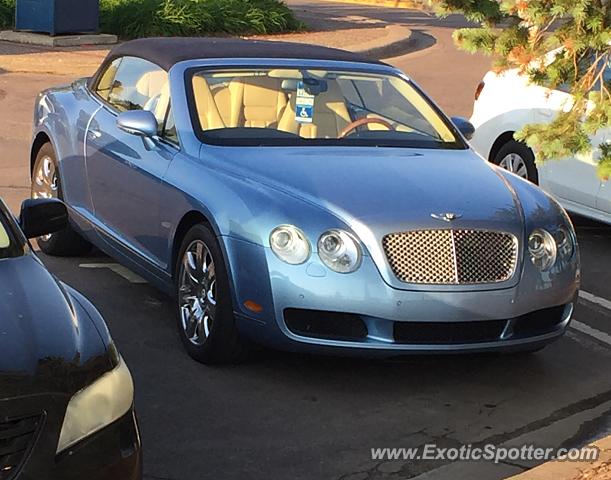 Bentley Continental spotted in Wayzata, Minnesota