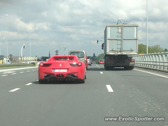 Ferrari 458 Italia spotted in Izegem, Belgium