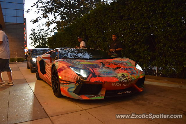 Lamborghini Aventador spotted in Los Angeles, California