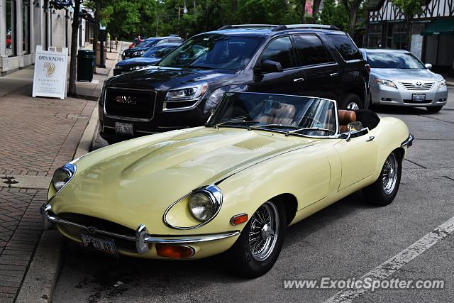 Jaguar E-Type spotted in Winnetka, Illinois