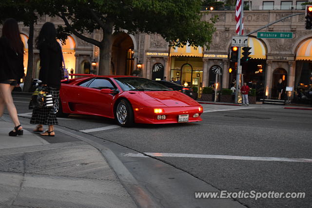 Lamborghini Diablo spotted in Beverly Hills, California