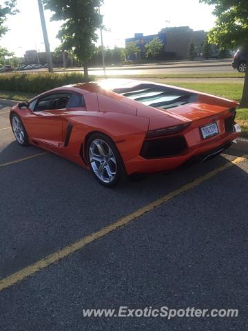 Lamborghini Aventador spotted in London, Ontario, Canada