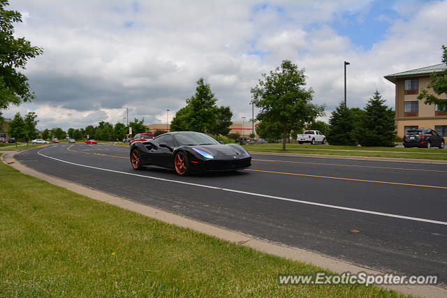 Ferrari 488 GTB spotted in Middleton, Wisconsin
