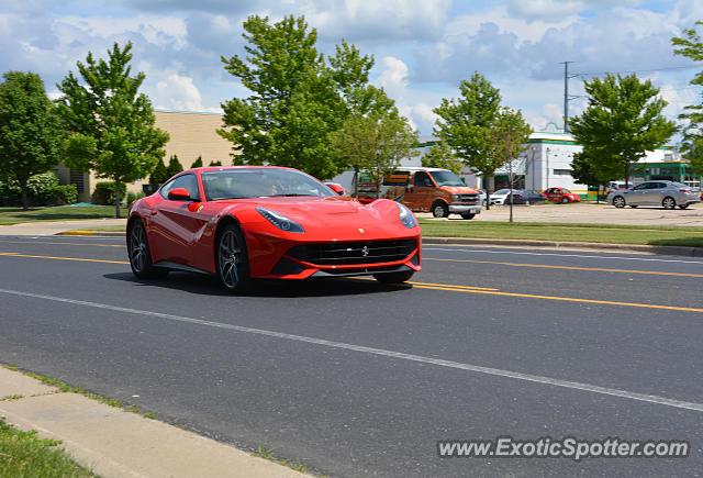 Ferrari F12 spotted in Middleton, Wisconsin