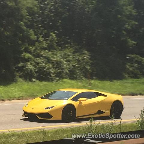Lamborghini Huracan spotted in Wallingford, Pennsylvania