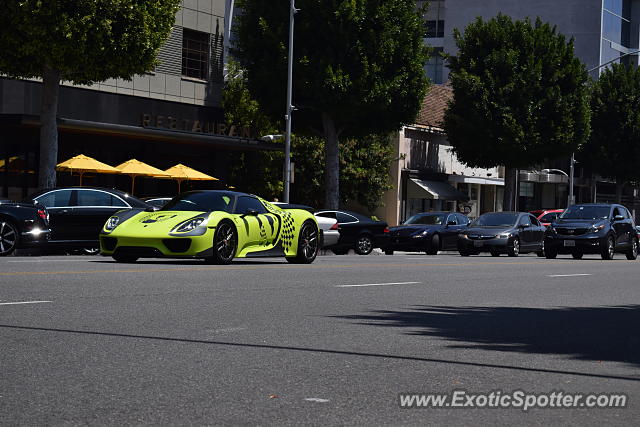 Porsche 918 Spyder spotted in Beverly Hills, California