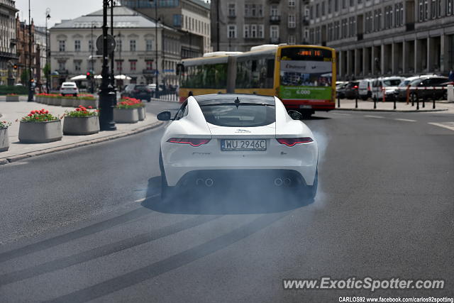 Jaguar F-Type spotted in Warsaw, Poland