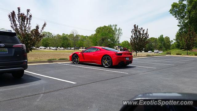 Ferrari 458 Italia spotted in Florence, Alabama
