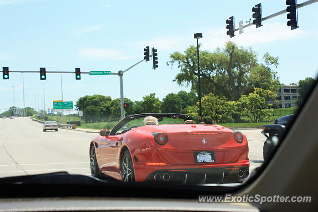 Ferrari California spotted in Northbrook, Illinois