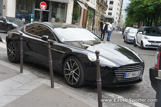 Aston Martin Rapide spotted in Paris, France