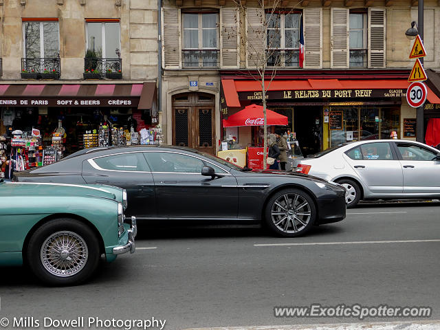 Aston Martin Rapide spotted in Paris, France