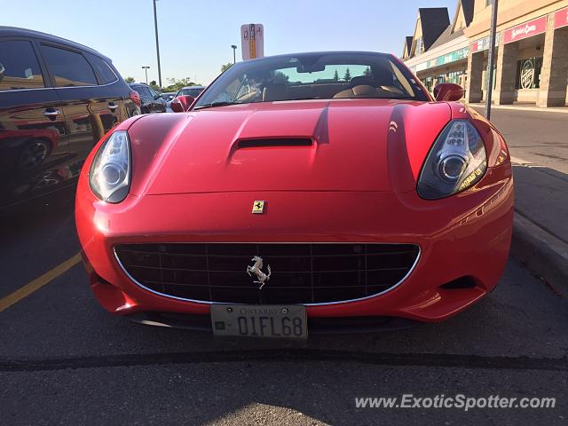 Ferrari California spotted in Toronto, Canada