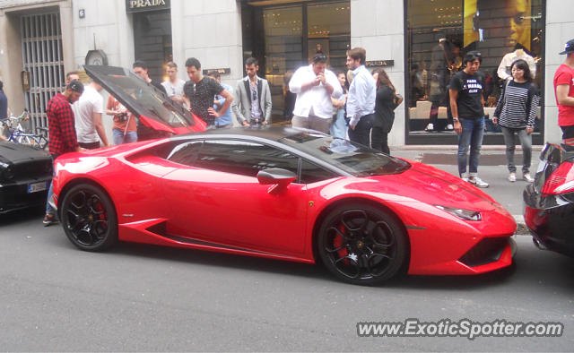 Lamborghini Huracan spotted in Milan, Italy