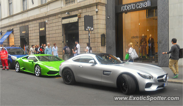 Mercedes AMG GT spotted in Milan, Italy