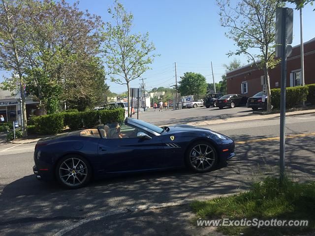 Ferrari California spotted in Sag Harbor, New York