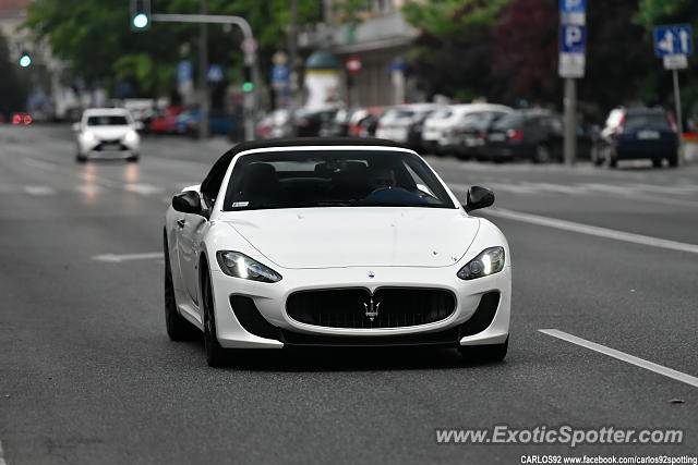 Maserati GranCabrio spotted in Warsaw, Poland