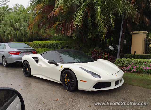 Ferrari 488 GTB spotted in Fort Lauderdale, Florida