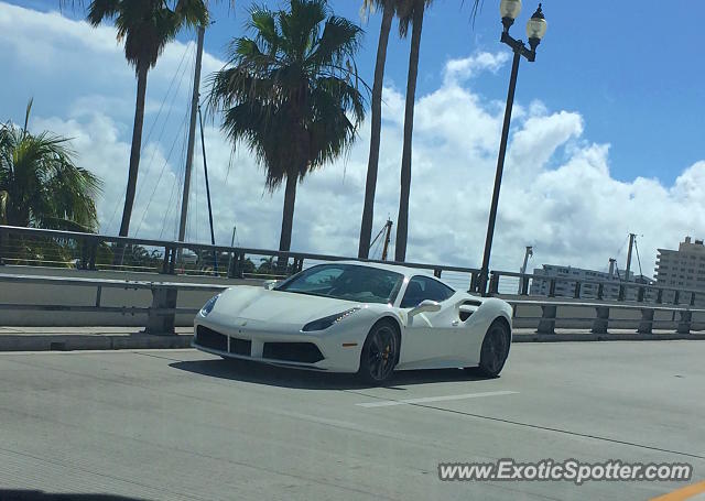 Ferrari 488 GTB spotted in Fort Lauderdale, Florida
