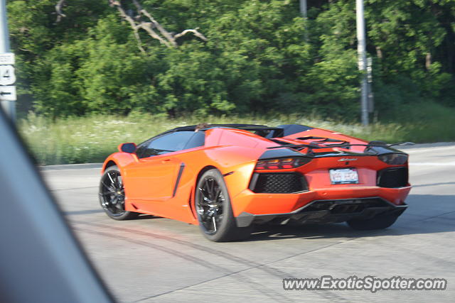 Lamborghini Aventador spotted in Barrington, Illinois