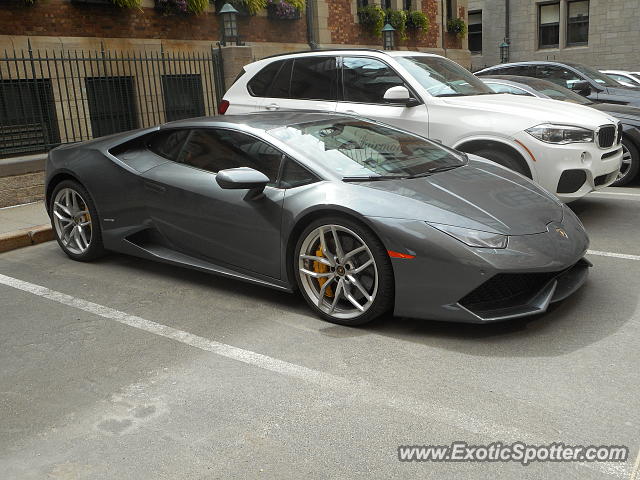 Lamborghini Huracan spotted in Old Québec, Canada